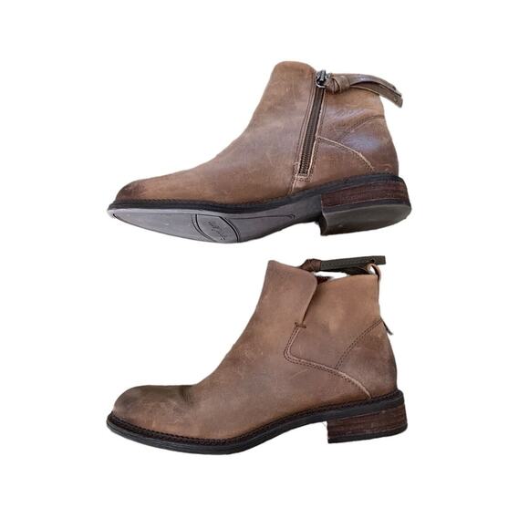 Franco Sarto Hyla Leather Ankle Boot Women's Size 6M Cognac - Picture 7 of 10